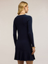 Flared knit dress with pockets image number 1