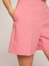 Linen blend cotton shorts image number 2