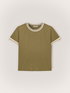 Tricou cu margini tricotate image number 4