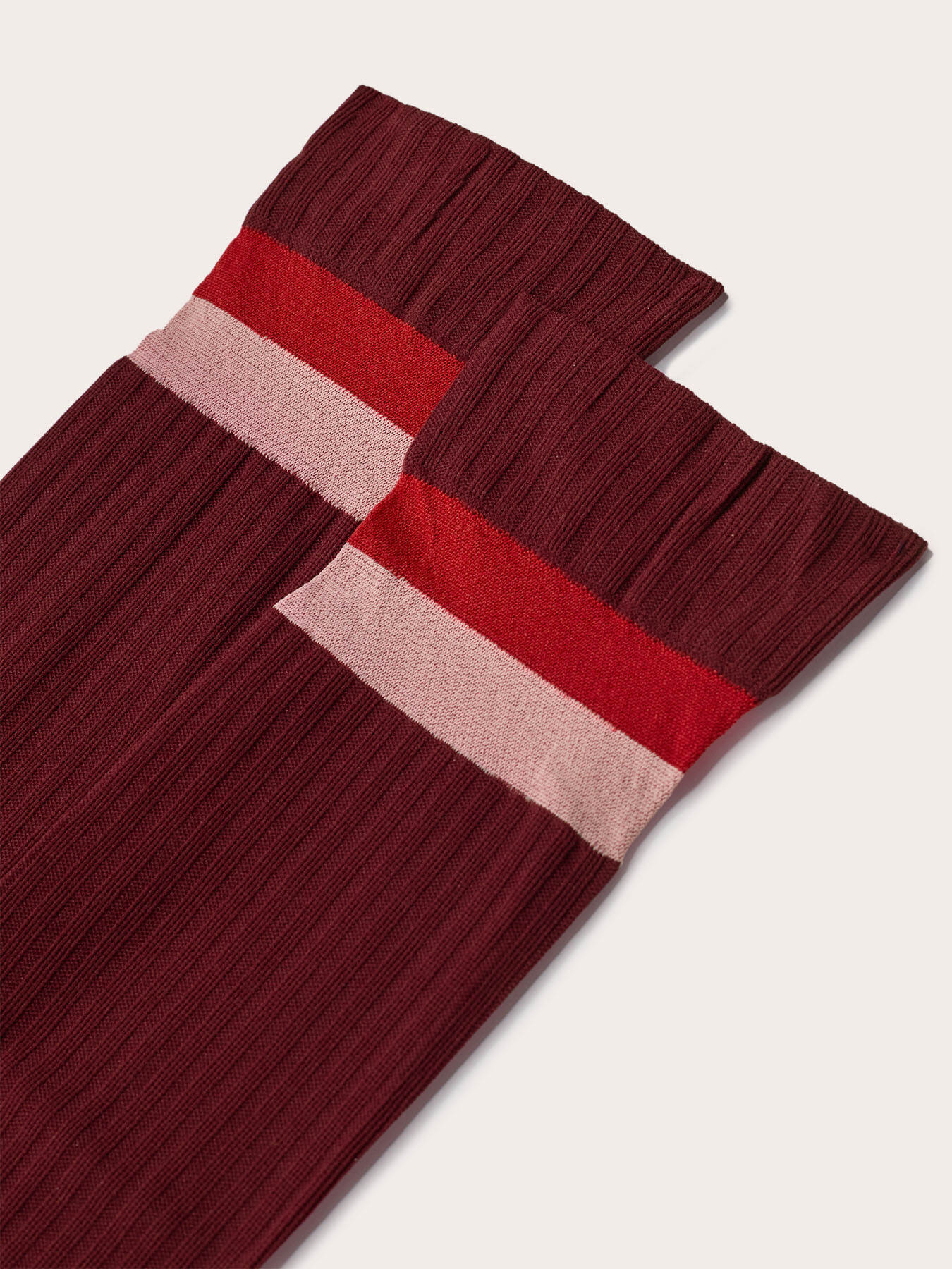 Calze corte velate con bordo a righe image number 3