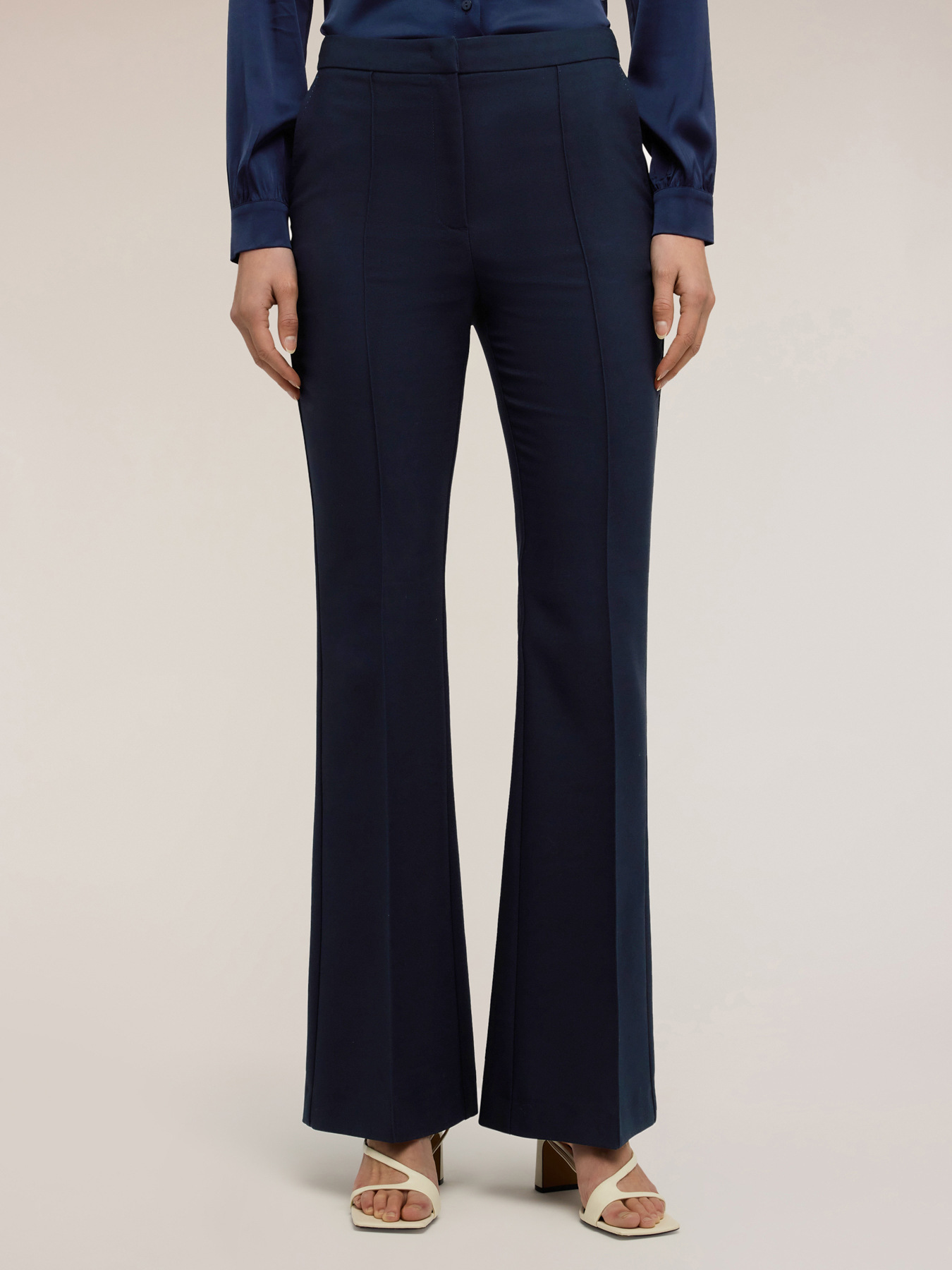 Pantalon bootleg en polyviscose image number 2