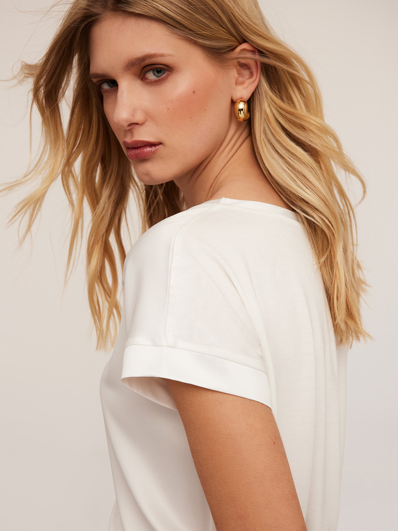 T-shirt bimaterica image number 2