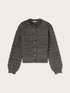 Lurex knit cardigan with jewel embellishments image number 4