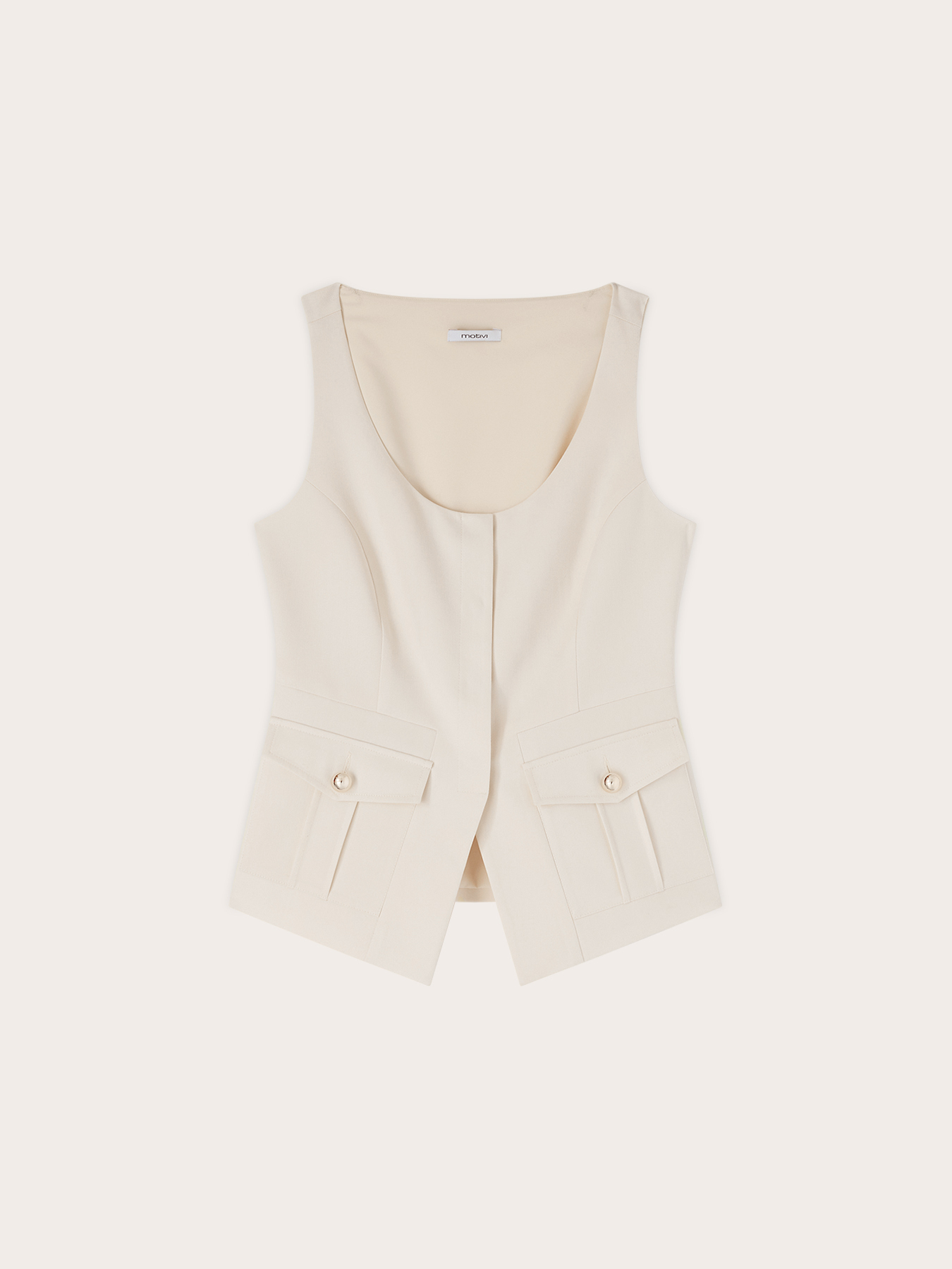 Gilet fitted con bottoni image number 4