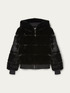 Bomber jacket with faux fur hood image number 3