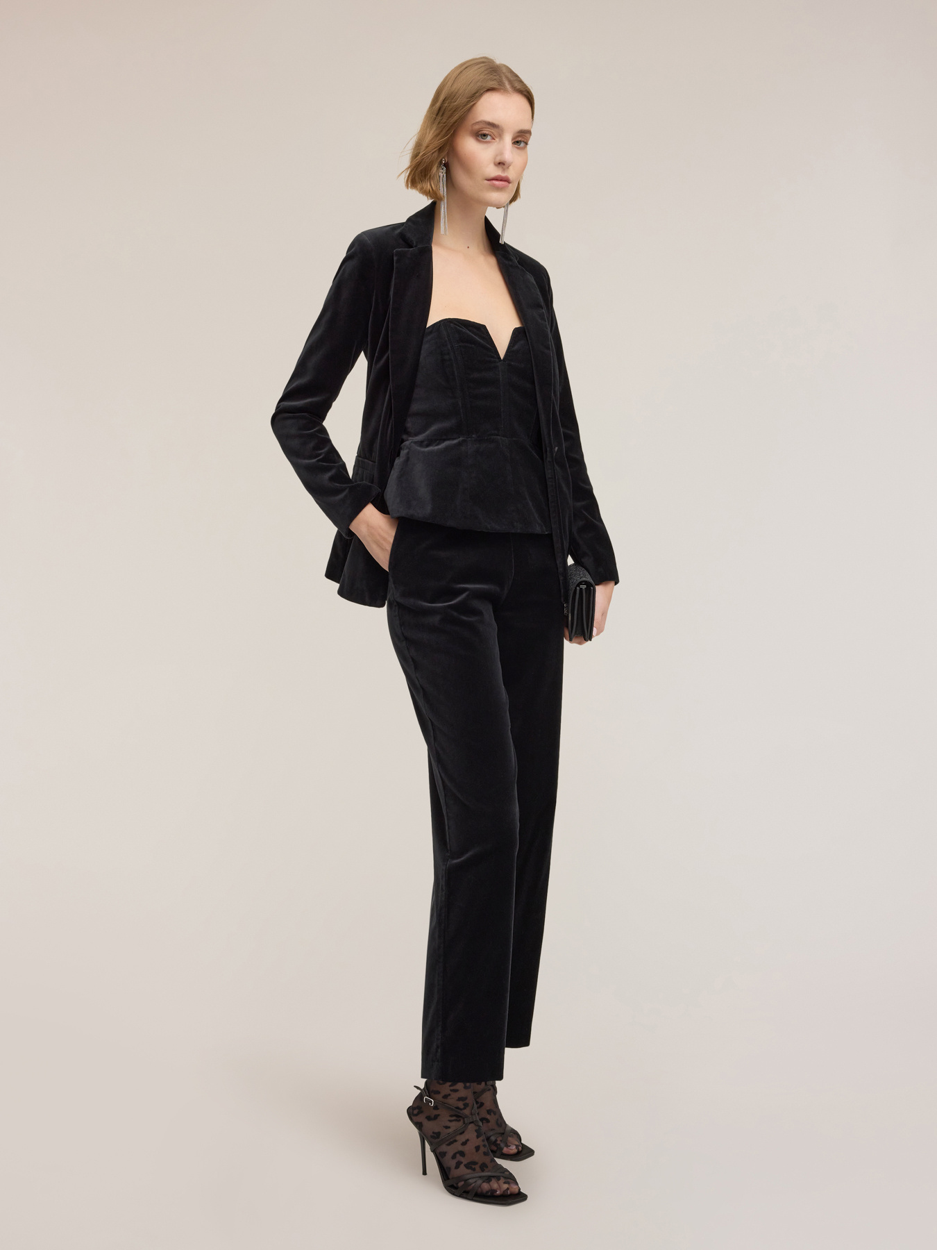 Smooth velvet pants image number 0