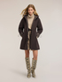 Padded parka with hood and drawstring image number 2