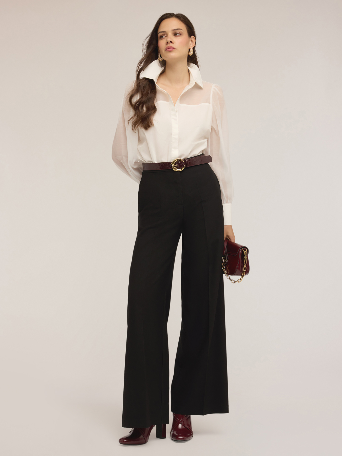 Palazzo pants in polyviscose image number 0
