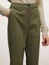 Solid colour kick flare trousers image number 2