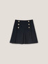 Miniskirt with split pleat image number 4