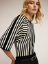 Striped short-sleeve shirt image number 0