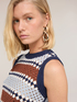 Crochet knit sweater image number 2