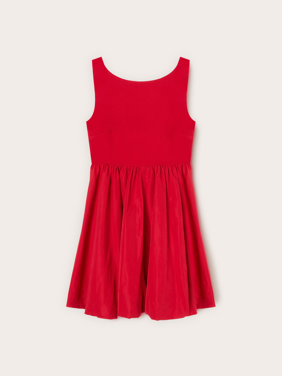 Sleeveless minidress with bow