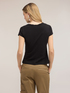 T-shirt with asymmetric side draping image number 1