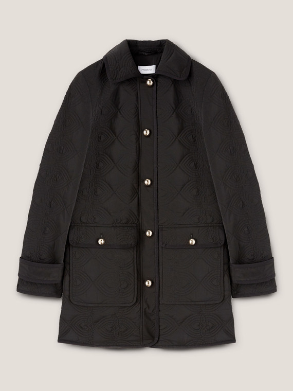 Long lightweight quilted jacket