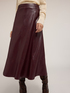 A-line skirt in coated fabric image number 3