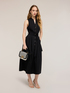 Long poplin shirt dress image number 2