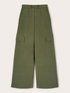 Linen blend cargo palazzo trousers image number 5