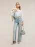 Striped cropped shirt image number 3