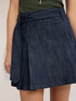 Pleated mini skirt with buttons image number 3