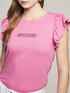 T-shirt con maniche volant image number 0
