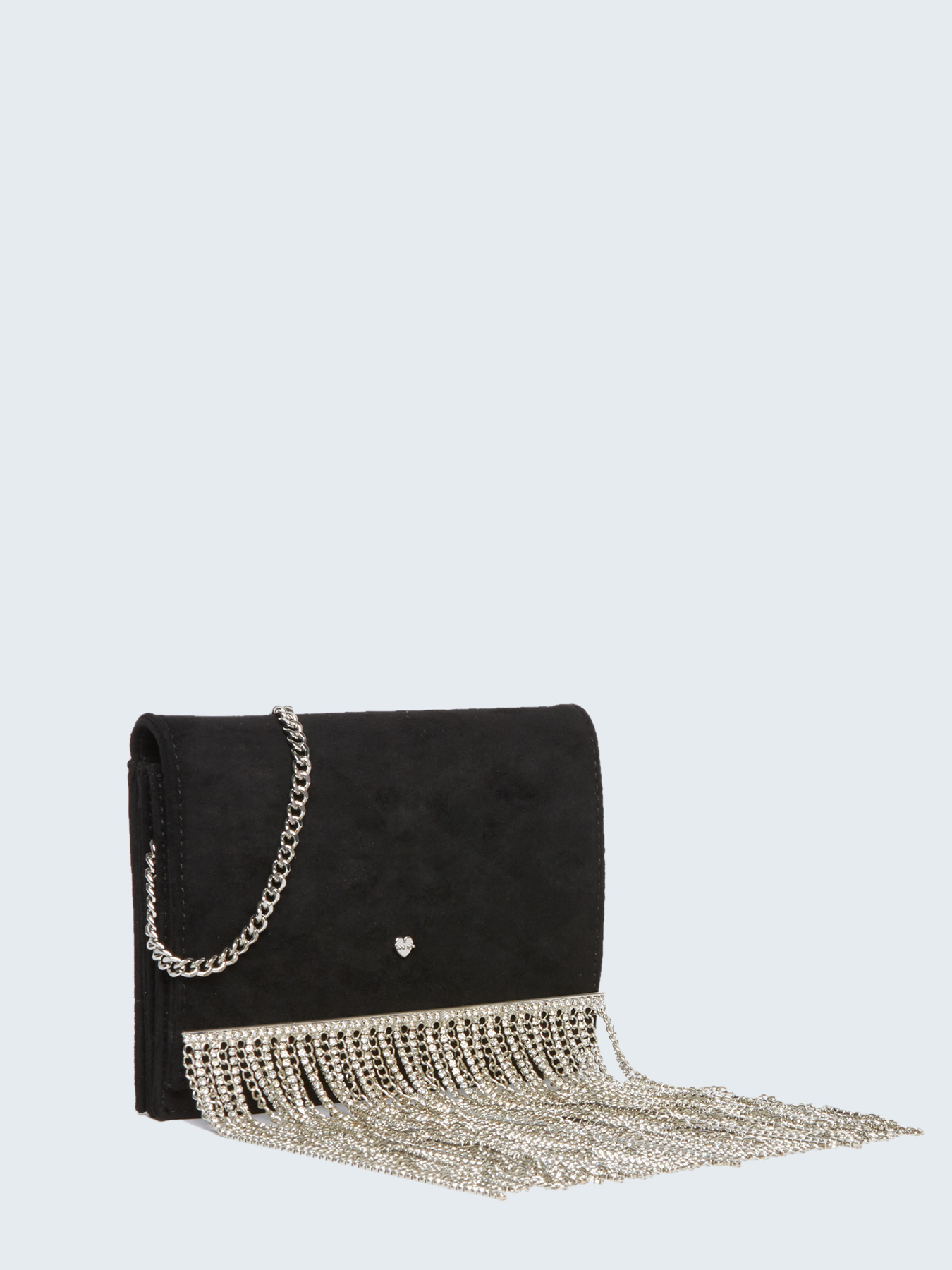 Borsa a tracolla con frange metalliche image number 1