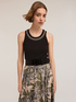 Tank top con flecos de cristal image number 2