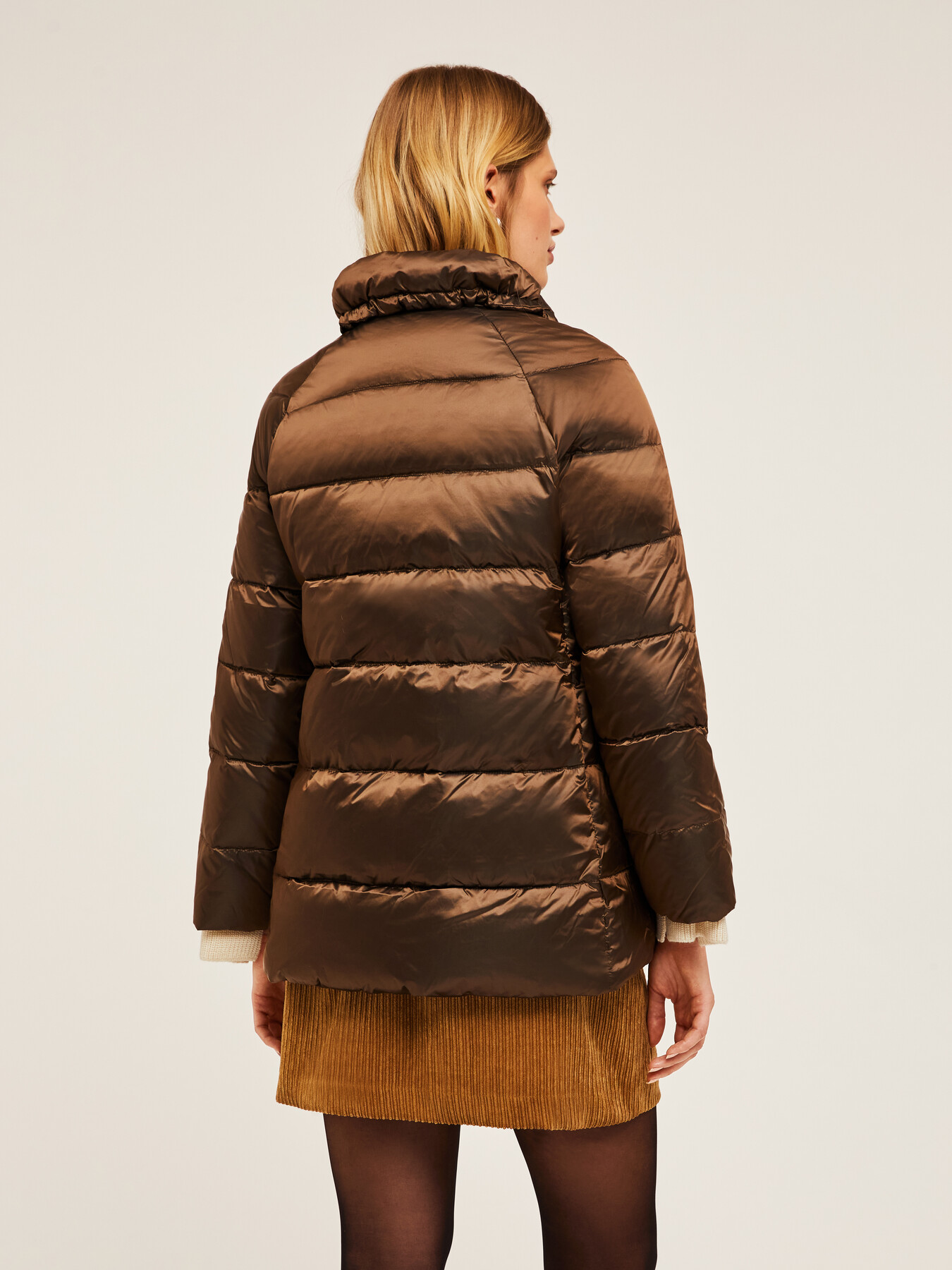 Quilted nylon jacket with padding image number 1