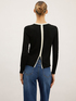 Cardigan with contrasting trims image number 1