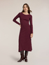 Robe fourreau en tricot fin avec texture en relief image number 2