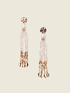 Dangling earrings with pearls image number 0
