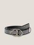 Ceinture en similicuir Double Love full strass image number 0