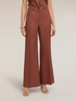 Flare trousers in linen blend image number 0