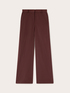 Weit geschnittene Hose mit Nadelstreifen aus flie&szlig;endem Stoff image number 4