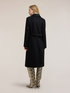 Double-breasted coat in wool blend drap image number 1