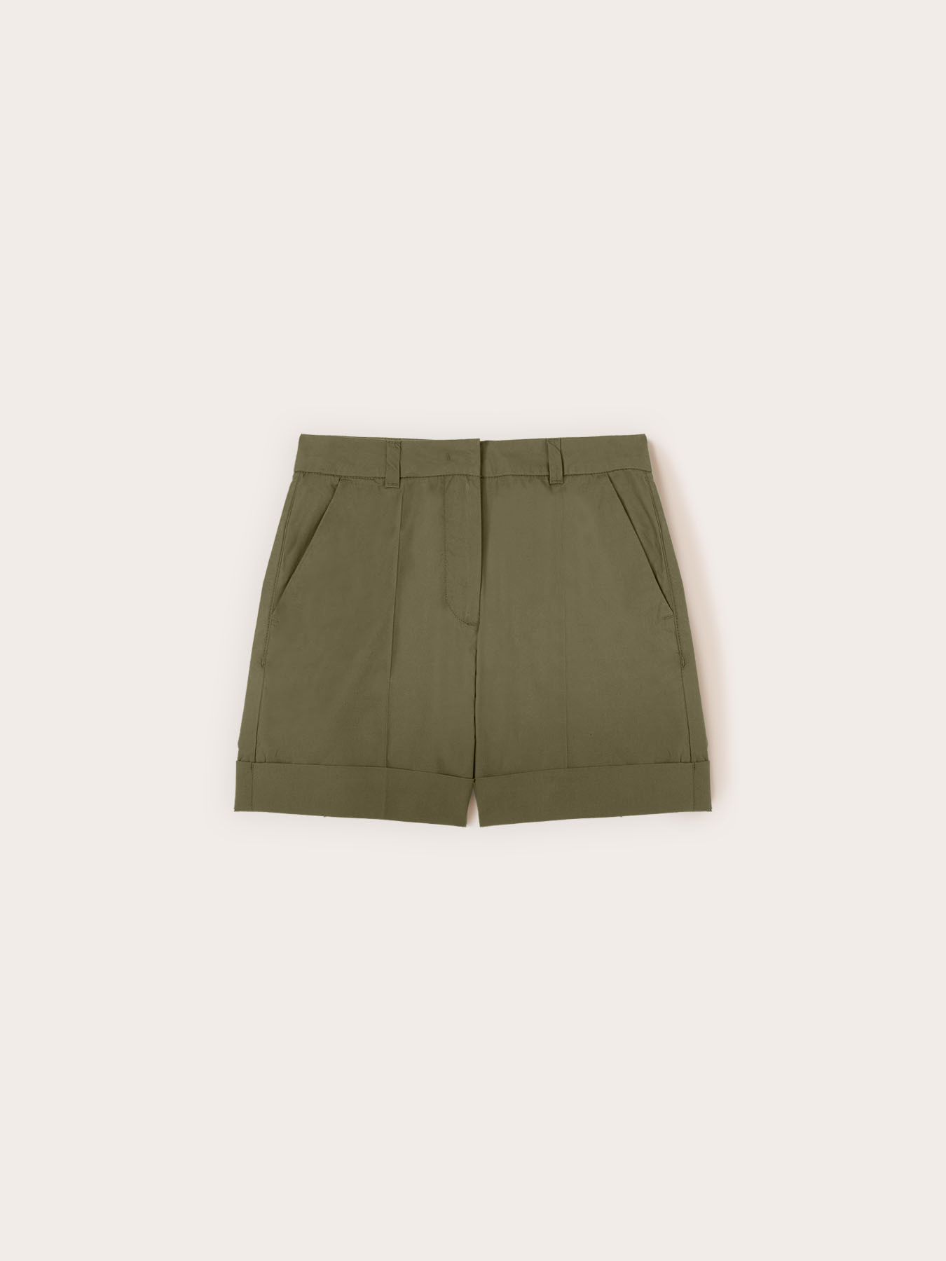 Short taille haute en coton image number 4
