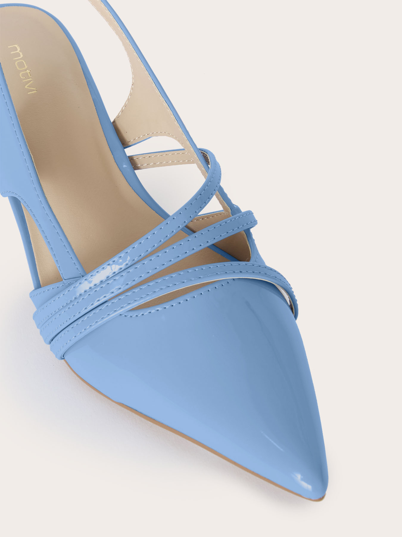 Escarpins slingback avec brides et talon kitten image number 3