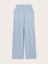 Wide-leg trousers in yarn-dyed striped fabric image number 4