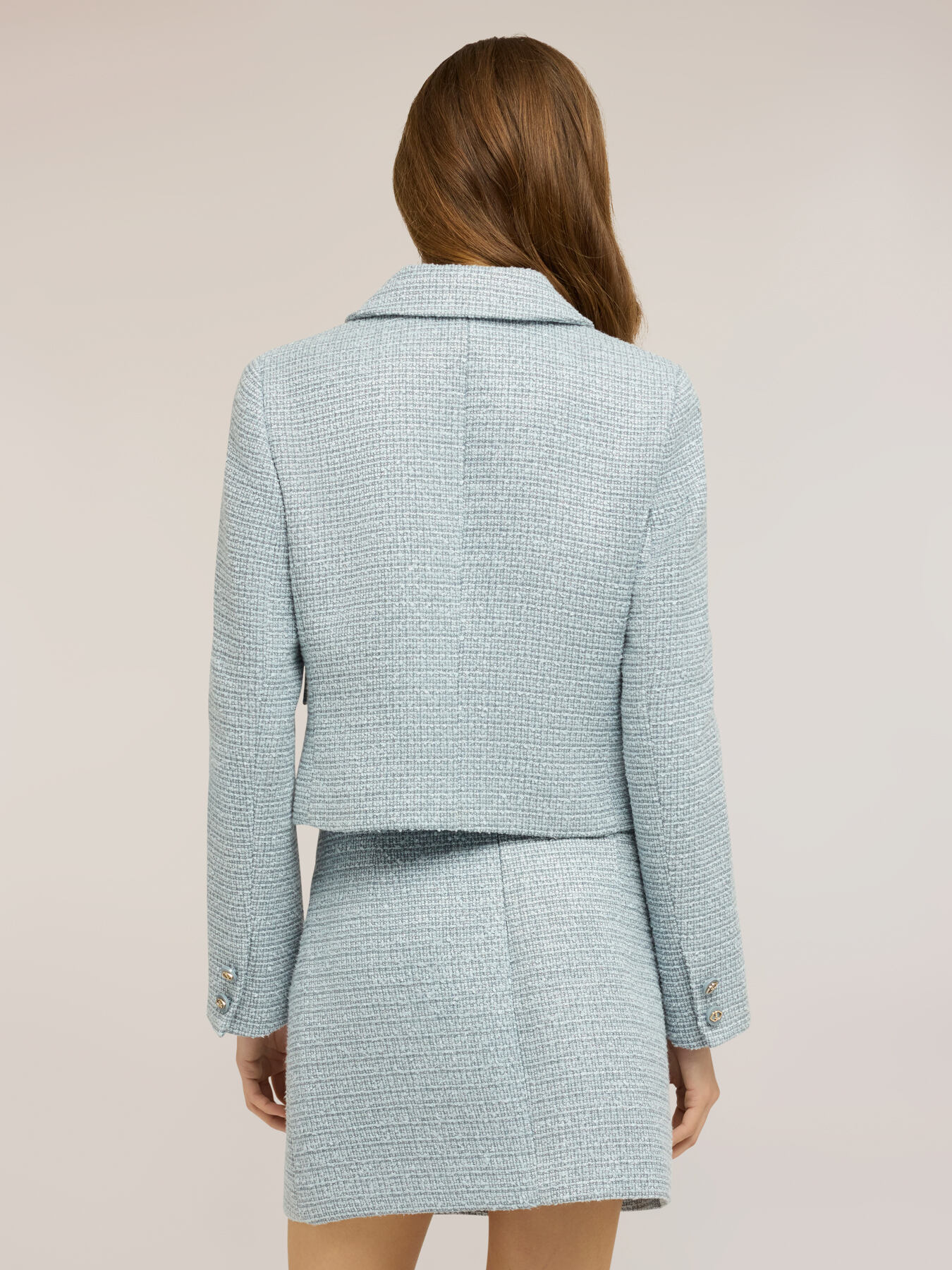 Chaqueta corta en tejido boucl&eacute; image number 1