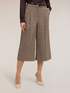 Cropped trousers in yarn-dyed check fantasy image number 0