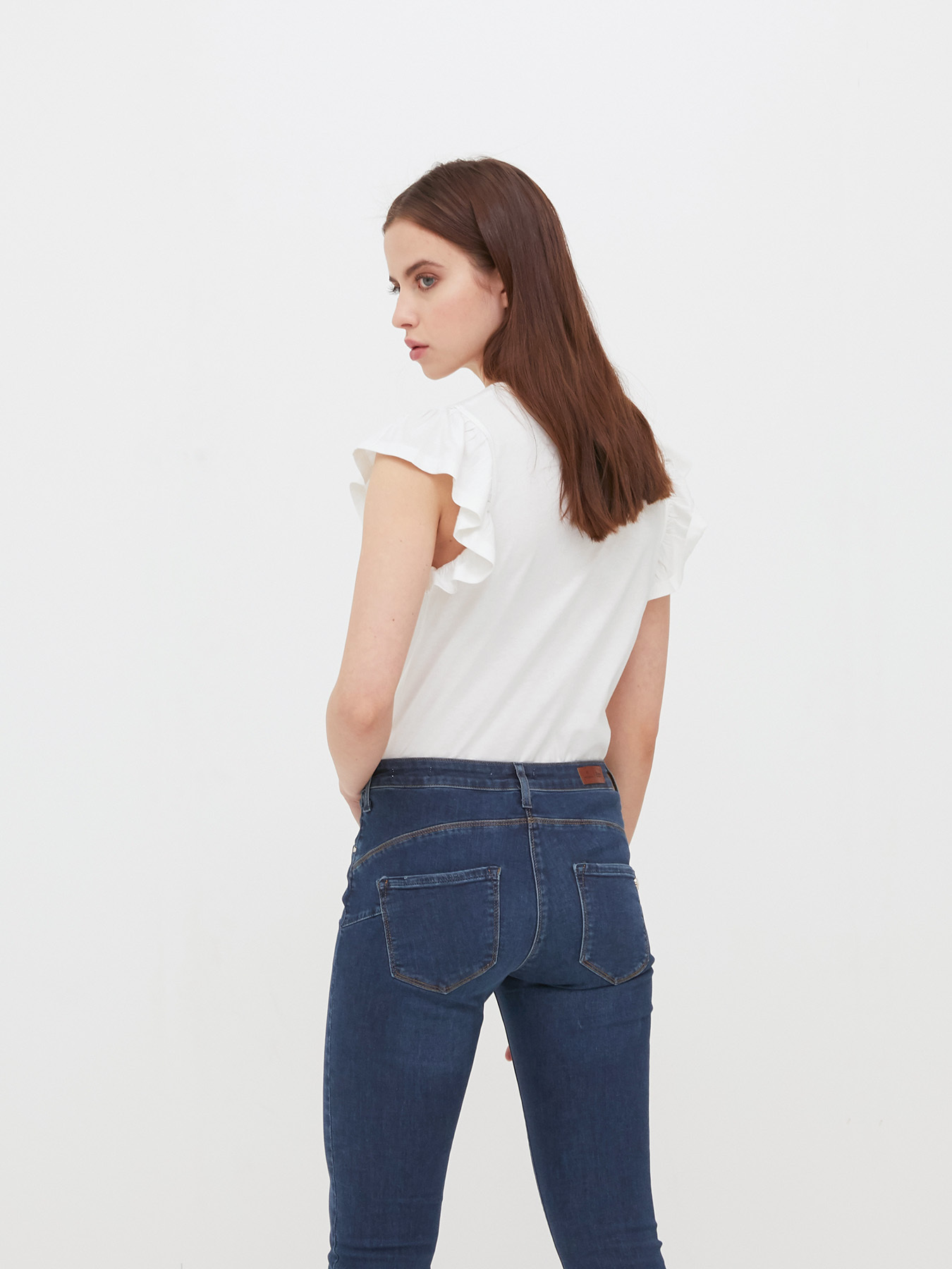 T-Shirt mit Schriftzug und Foliendruck image number 1