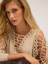 Sweater with macramé inserts image number 3