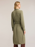 Hemdblusenkleid aus drapiertem Twill image number 1