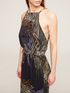 Long summer dress with foliage pattern image number 2