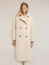 Double-breasted coat in wool and lyocell blend image number 2