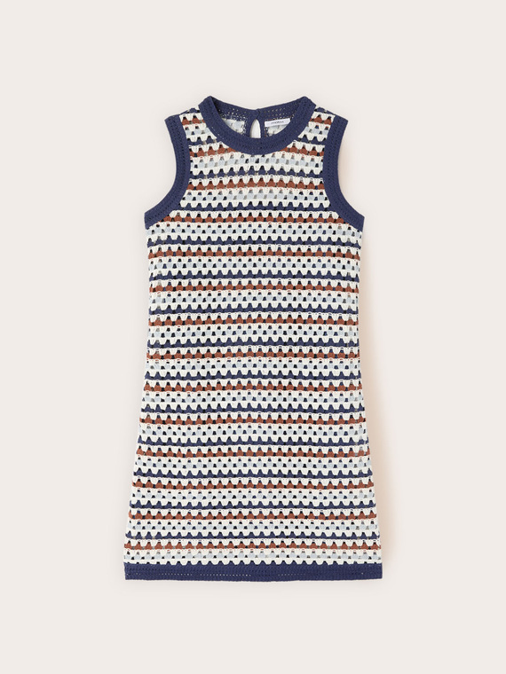 Robe ligne A en tricot crochet