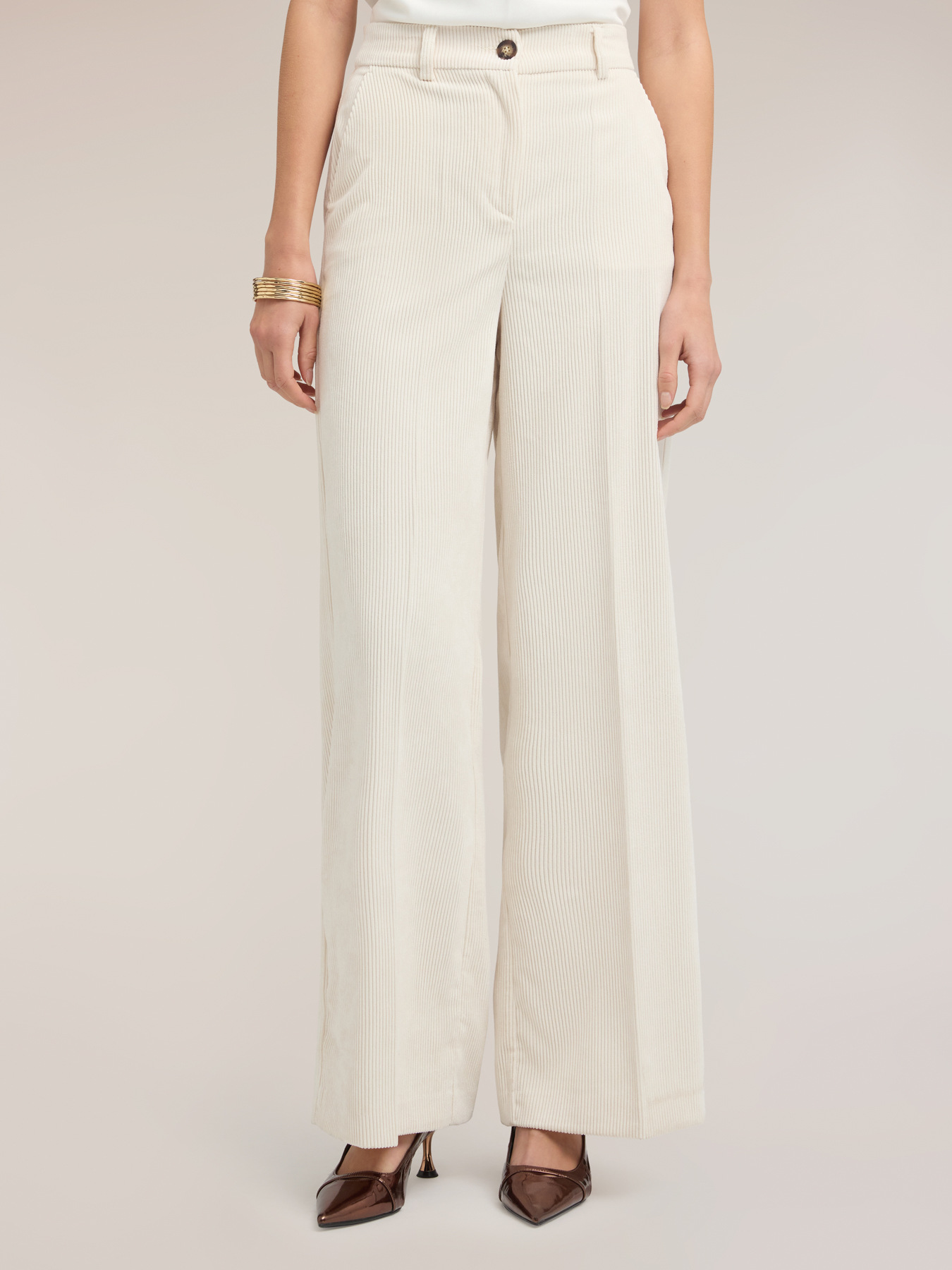 Corduroy palazzo pants image number 1