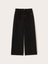 Black wide leg slouchy jeans image number 4