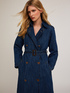Trench in denim misto lino image number 2