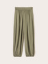 Hose mit Drapierung aus Twill image number 4